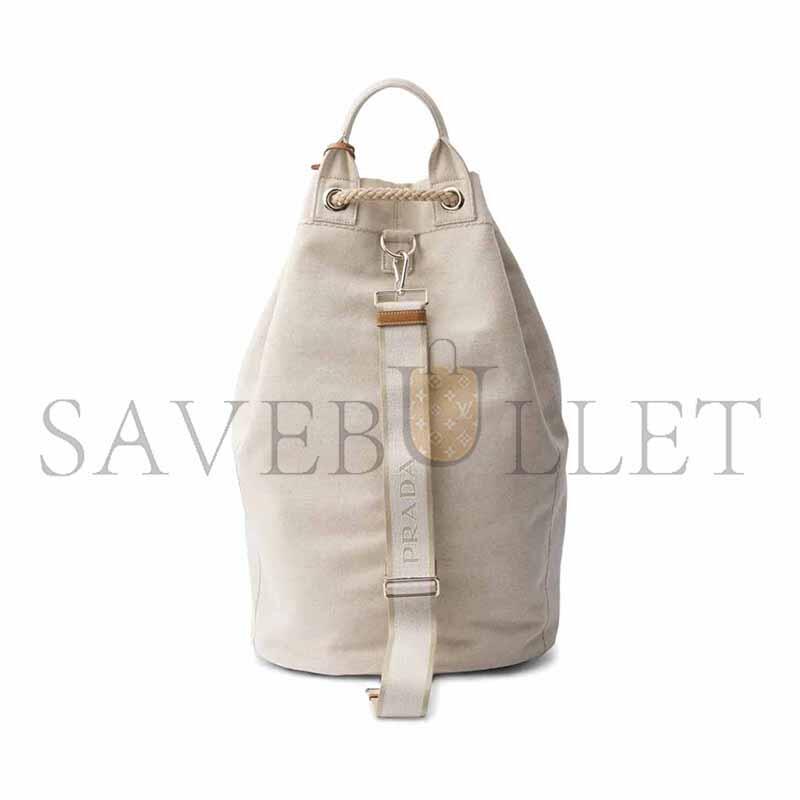 Pra*a canvas drawstring duffle bag 2vy011 (55*34*34cm)